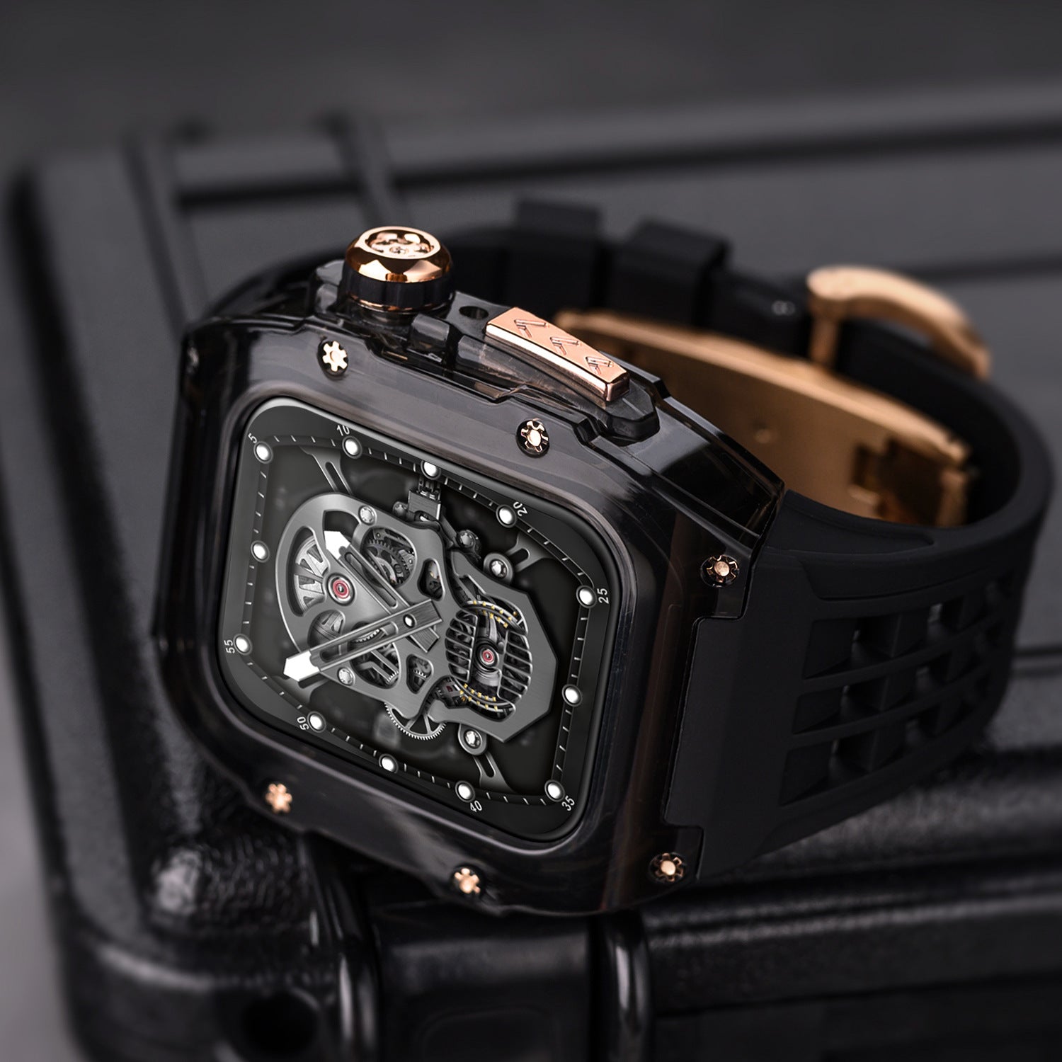 Black Transparent protective case for apple watch Ultra 2【 49mm】 - CIVIBUY