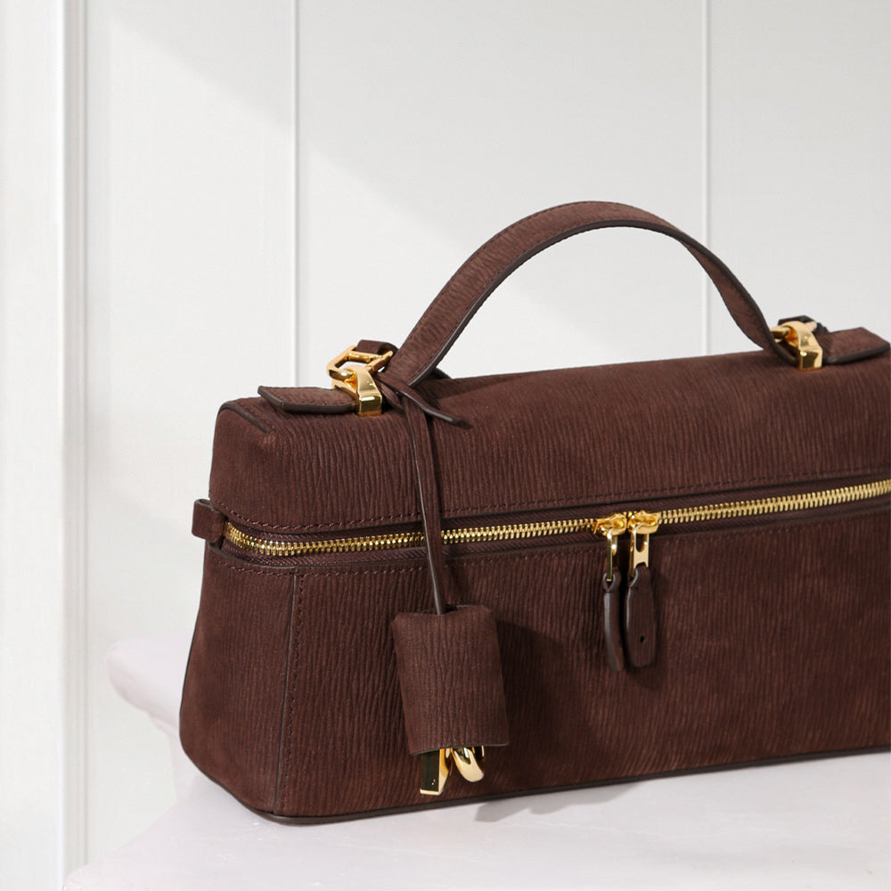 Classic Epi Leather Mini Vanity Case Bag | Daily Top-Handle Shoulder Bag