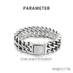 Spell Bracelets For Men Steel Viking Link Chain - CIVIBUY