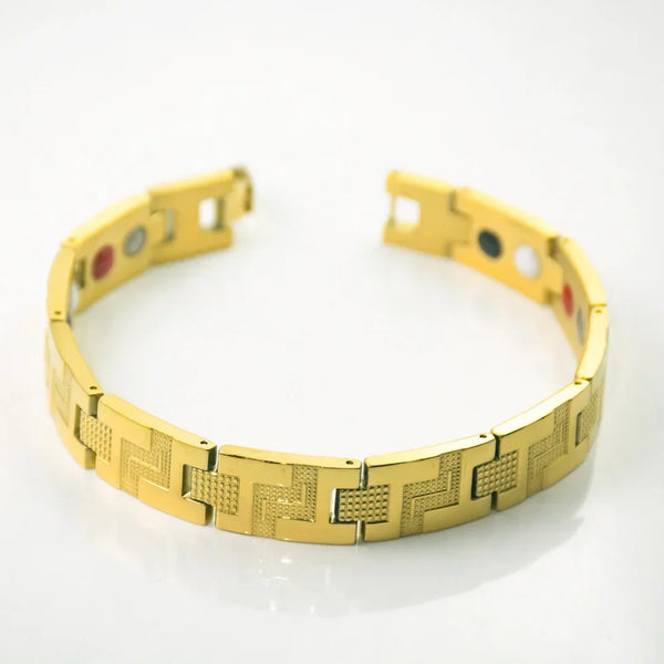 Mens Magnetic Bracelets for Arthritis Pain Relief Bracelet ,Gold