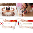 スタイリッシュな銅製磁気ブレスレット - 美と癒しの融合