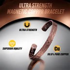 Unisex Copper Magnetic Bracelet: Curb Chain & Therapy Benefits