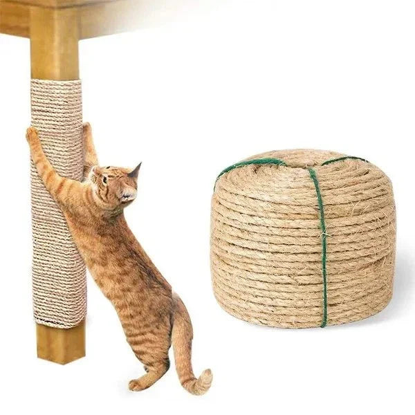 Cat Scratching Post Replacement Sisal Rope for Cats, 1/4 inch Diameter Pet Cat Supplies