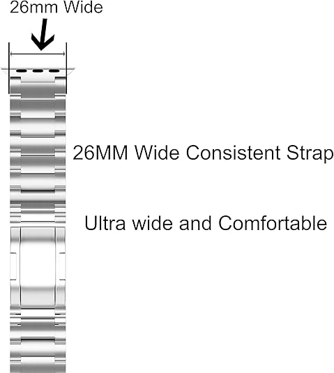 Titanium Metal Watchband Strap with Integrated Buckle for Apple iWatch 9