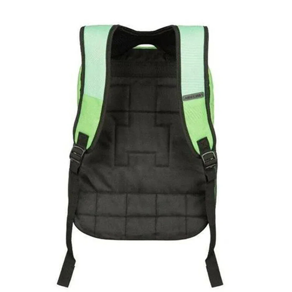 Zaino Pixel Gamer Verde per Bambini – Zaino Scuola Ispirato ai Videogiochi