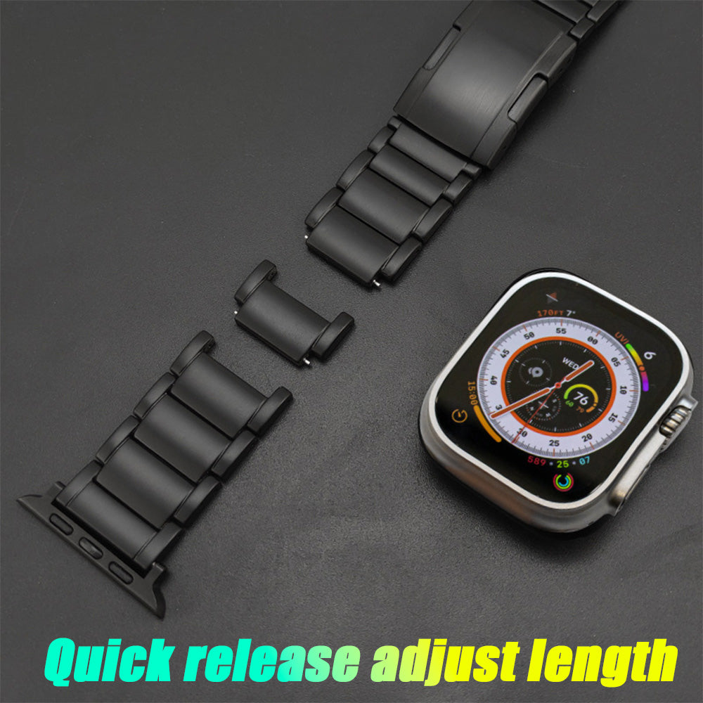 Titanium Band for Apple Watch Ultra 2, Titanium Metal Watchband Strap with Integrated Buckle for Apple iWatch