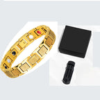 Mens Magnetic Bracelets for Arthritis Pain Relief Bracelet ,Gold