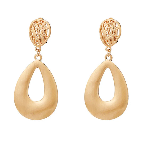 Stainless steel 18k gold plated hoops with rectangle earrings 【5Pack】