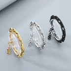 Gold 6mm Polished and Textured Fancy Link Bracelet