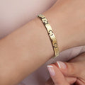 Gold Magnetic Tungsten Bracelet for Women Therapy Jewelry for Pain Relief, Energy & Circulation Support