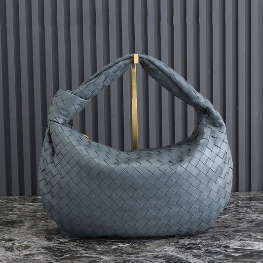 Rounded Shape And Signature Knot Handle Bag Knotted Bag Woven Bag ,DG-R19