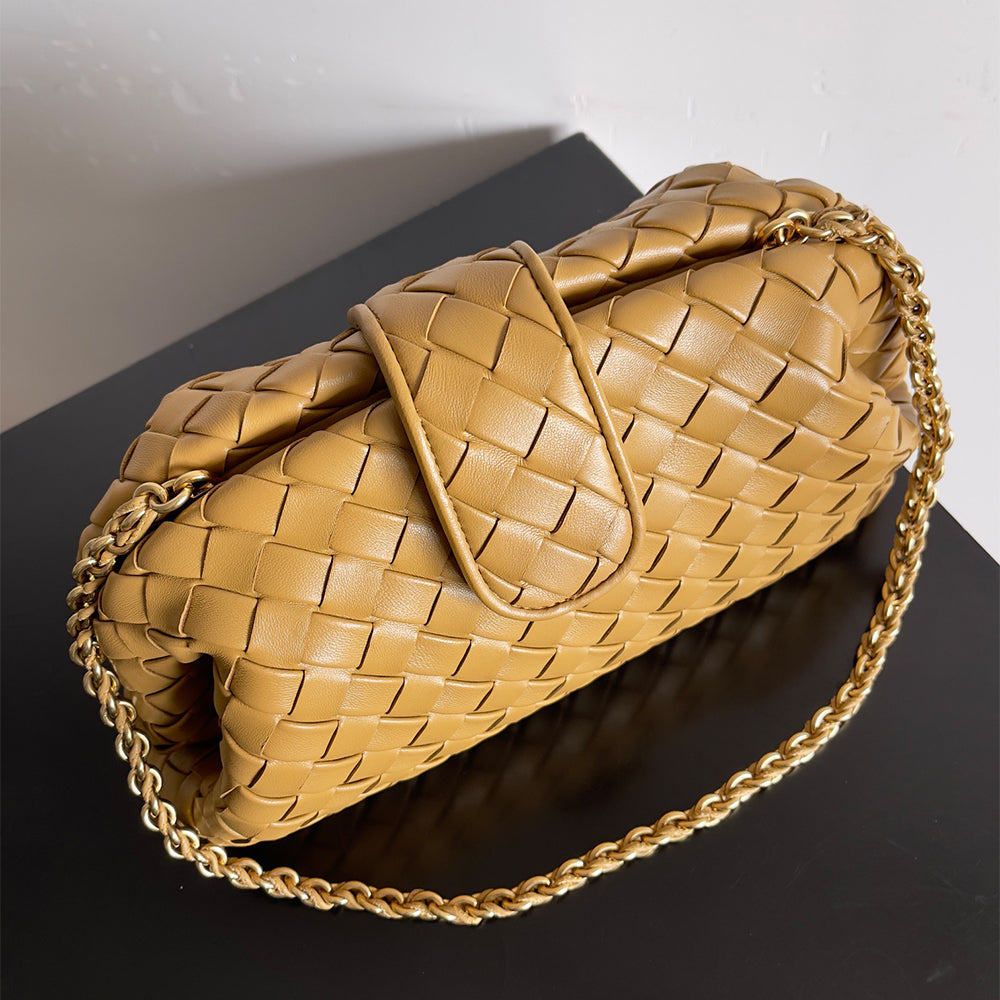 Braiding Leather Shoulder Teen Leather Clutch