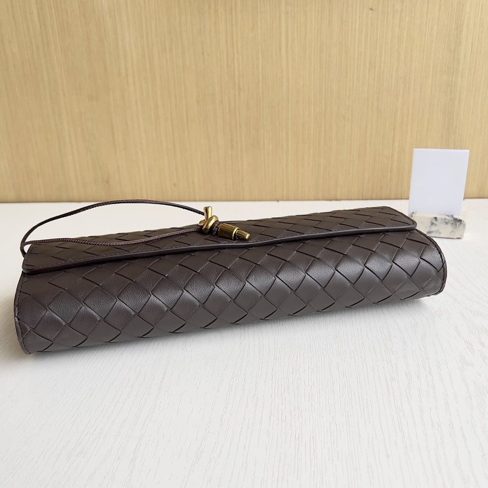 Black Snag  buttery smooth leather clutch with a top handle bag,lambskin