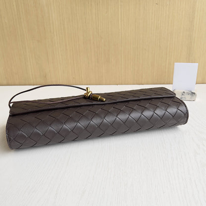 Black Snag  buttery smooth leather clutch with a top handle bag,lambskin