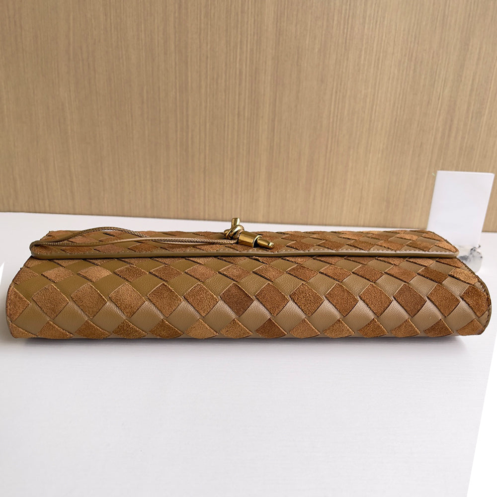 Snag  buttery smooth leather clutch with a top handle bag,lambskin