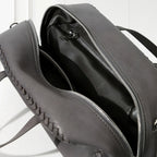 Luxury Line Mark Semi-Shoulder Boston Bag,Grey