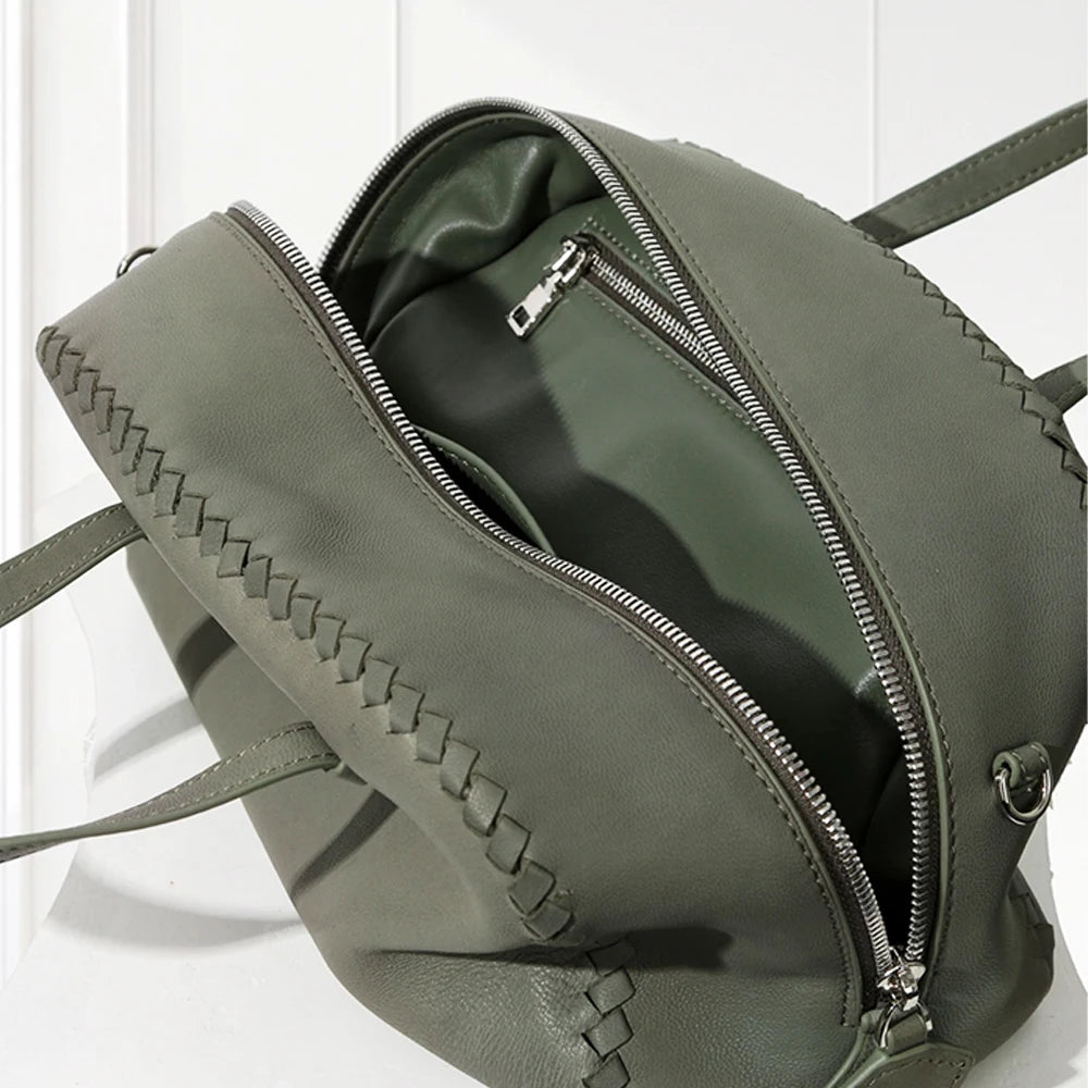 Luxury Line Semi-Shoulder Boston Bag,Black