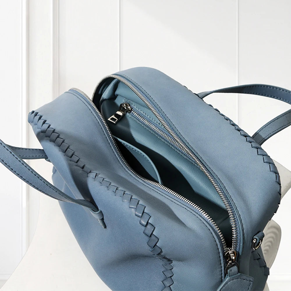 Luxury Line Mark Semi-Shoulder Boston Bag,Grey