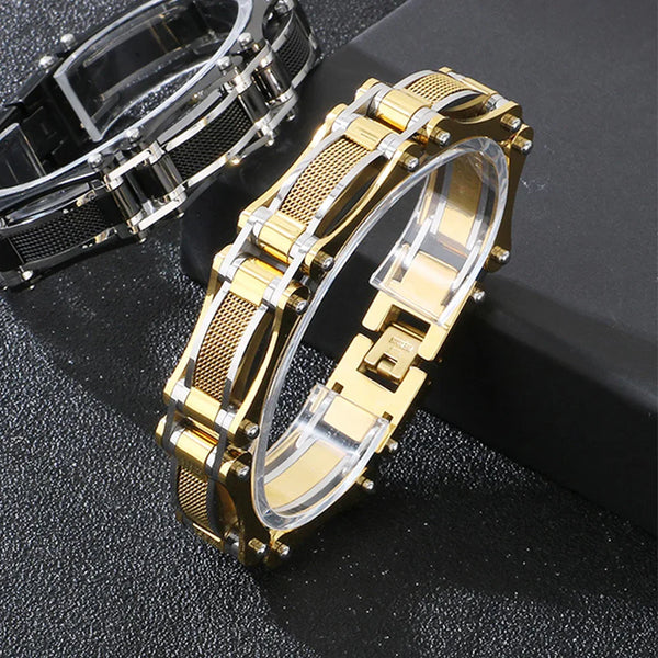 Lange 32-inch Double Circle Link ketting Rhodium op Sterling Zilver