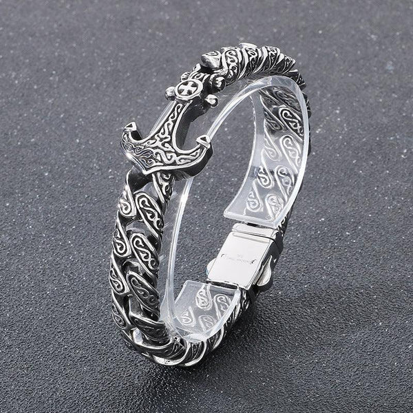 Lange 32-inch Double Circle Link ketting Rhodium op Sterling Zilver