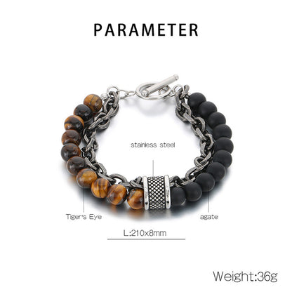 Buddha Tiger Eye Bracelet | Natural Stone Protection Jewelry for Mind & Spirit