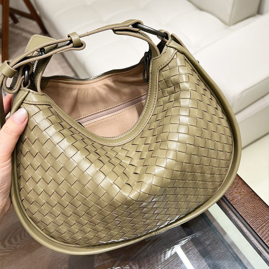 Women's 2024 Casual Shoulder Bag Women's Woven Crossbody Bag