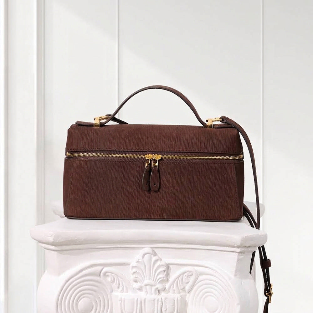 Classic Epi Leather Mini Vanity Case Bag | Daily Top-Handle Shoulder Bag