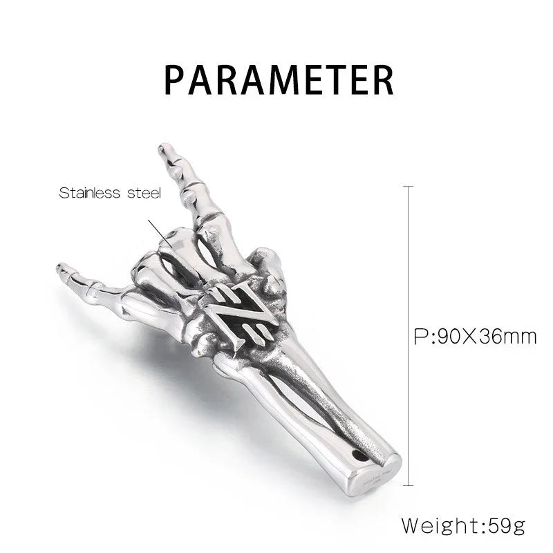 stainless steel necklace for men darkside style bracelet K-13 - CIVIBUY