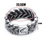 Heavy Study Steel Large Link Motorcycle Bike Bracelet, crafted for durability and style under $30