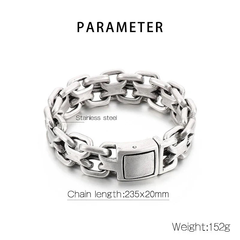 stainless steel bracelet for men roma style bracelet K-8 - CIVIBUY