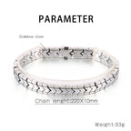 stainless steel bracelet for men roma style bracelet K-2 - CIVIBUY