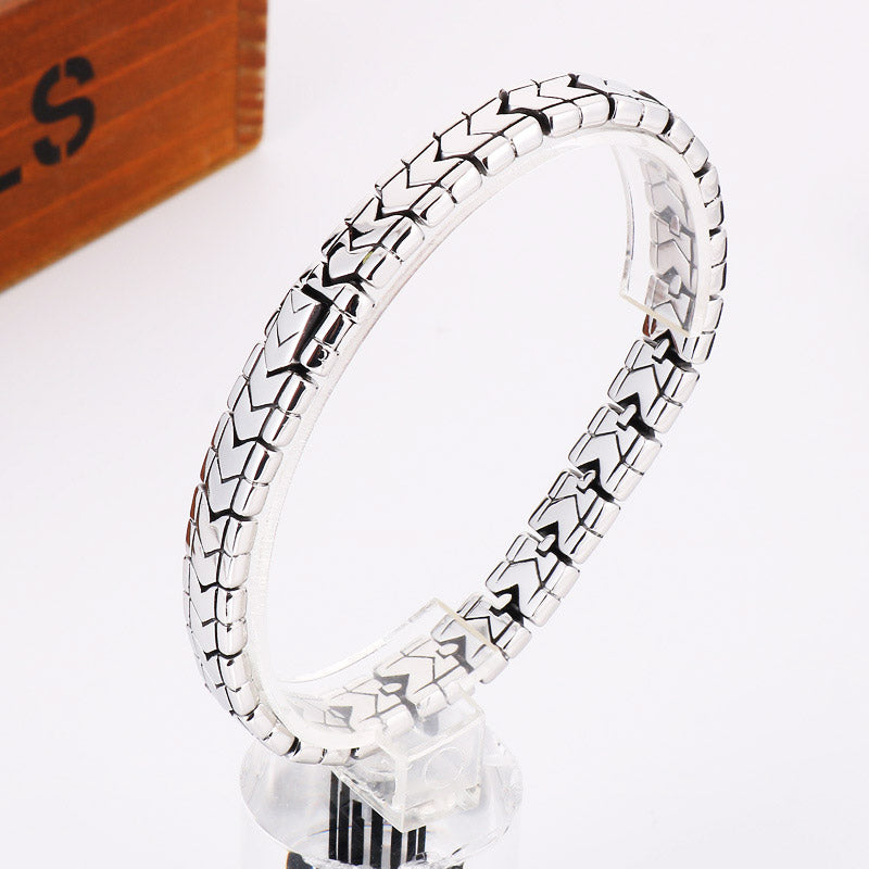 stainless steel bracelet for men roma style bracelet K-2 - CIVIBUY