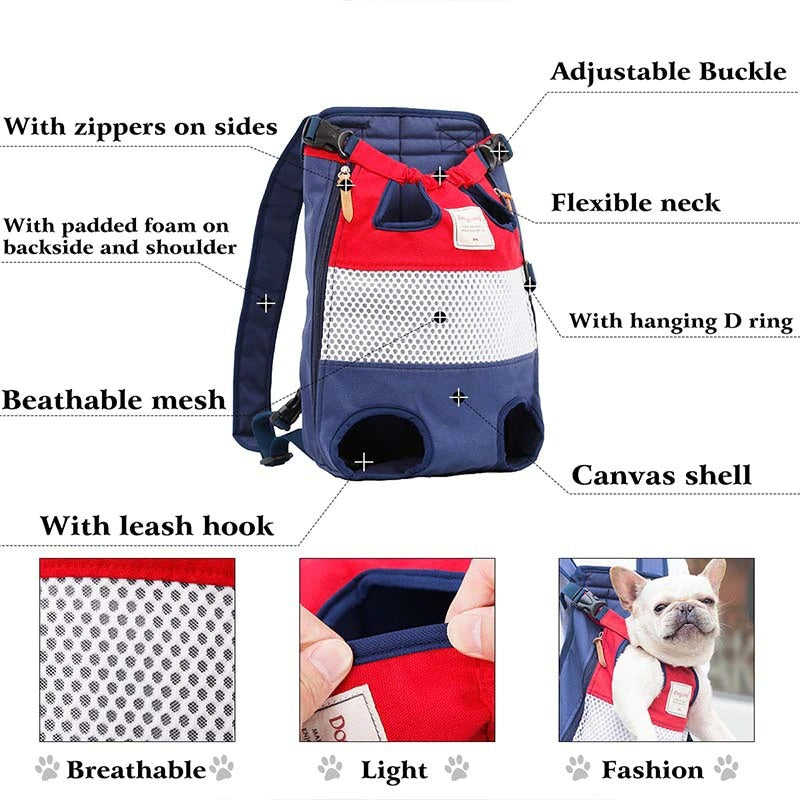 Pet Carrier Backpack Outdoor Travel Lightweight Dog Pet Carrier Mesh Breathable Bag