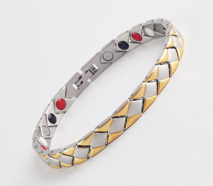 Magnetic Therapy Bracelet for Women Titanium Magnet Link Relief ,Multicolor