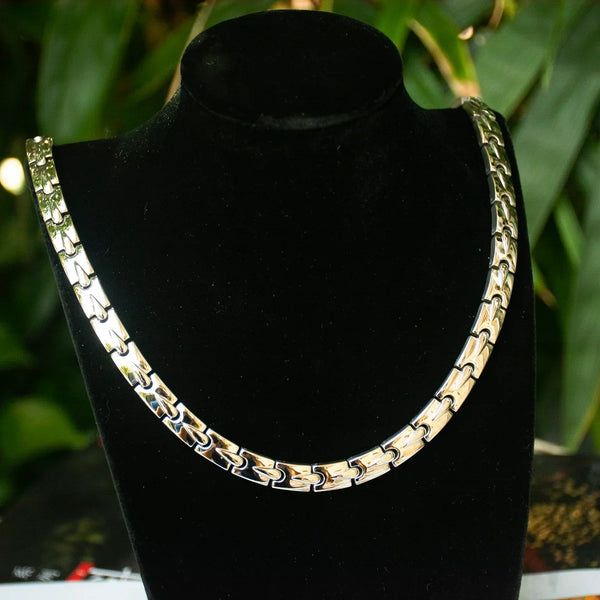 Gold Necklaces Men's Magnetic Therapy Necklaces Magnetic necklace Headaches