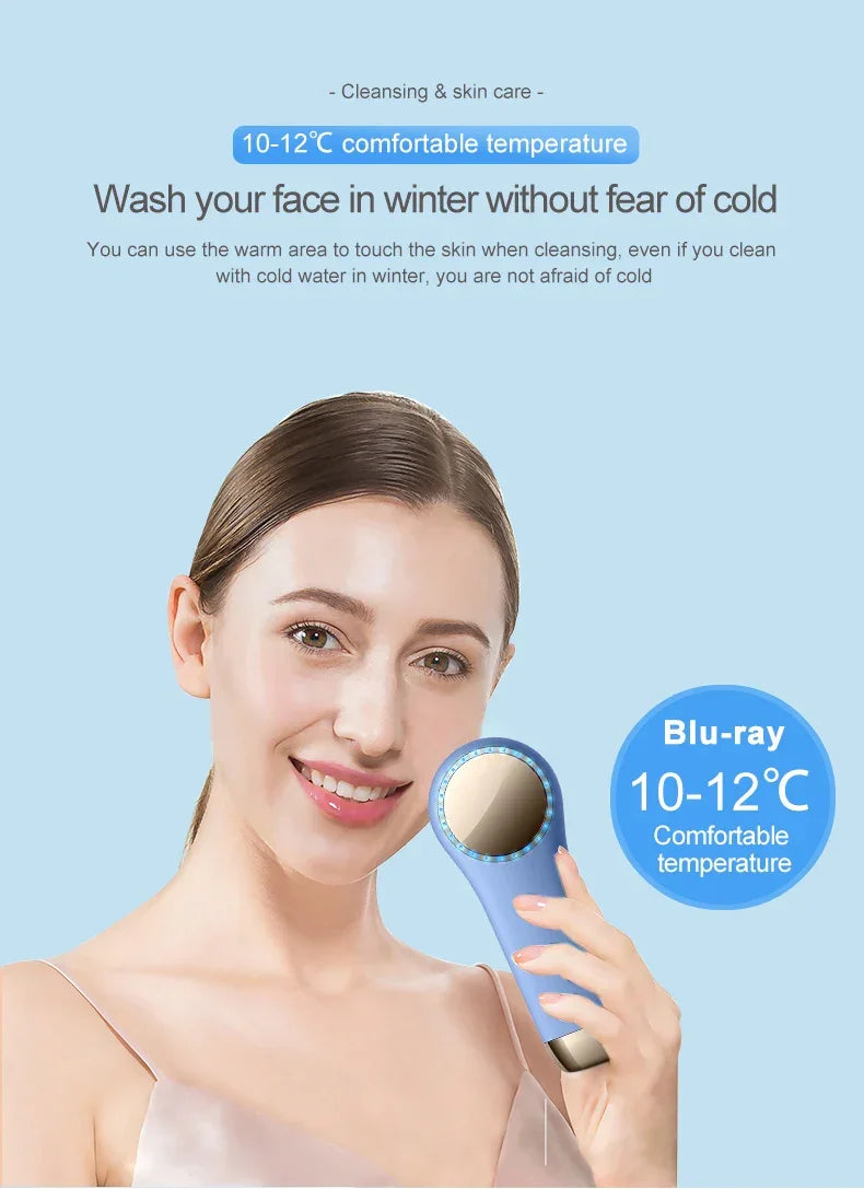 Sonic Facial Cleansing Brush ,Hot And Cold ,IPX7 Waterproof - CIVIBUY