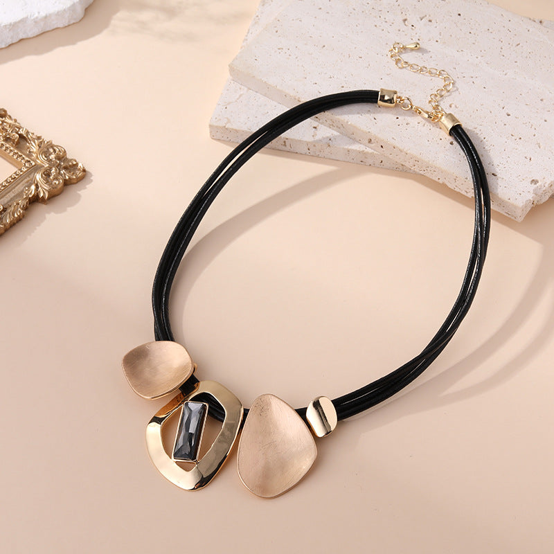 Chunky Gold Statement Necklace for Women