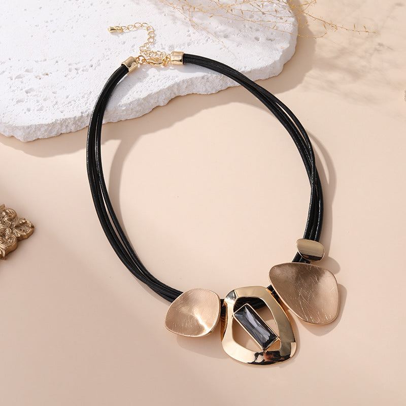 Chunky Gold Statement Necklace for Women