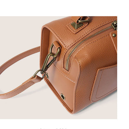 Women's Leather Shoulder Bag, Small Shoulder Bags, Lady Cute Genuine Leather Bag - CIVIBUY