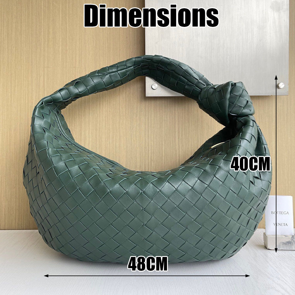 Woven Leather Handbags Hobo Bag Top-handle Woven Hobo