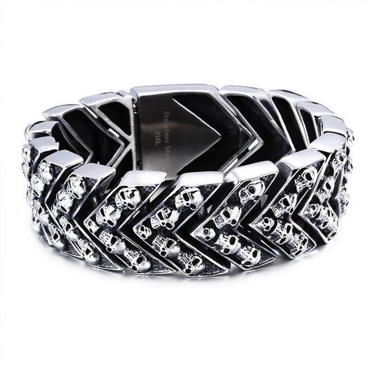 Heavy Study Steel Large Link Motorcycle Bike Bracelet, crafted for durability and style under $30