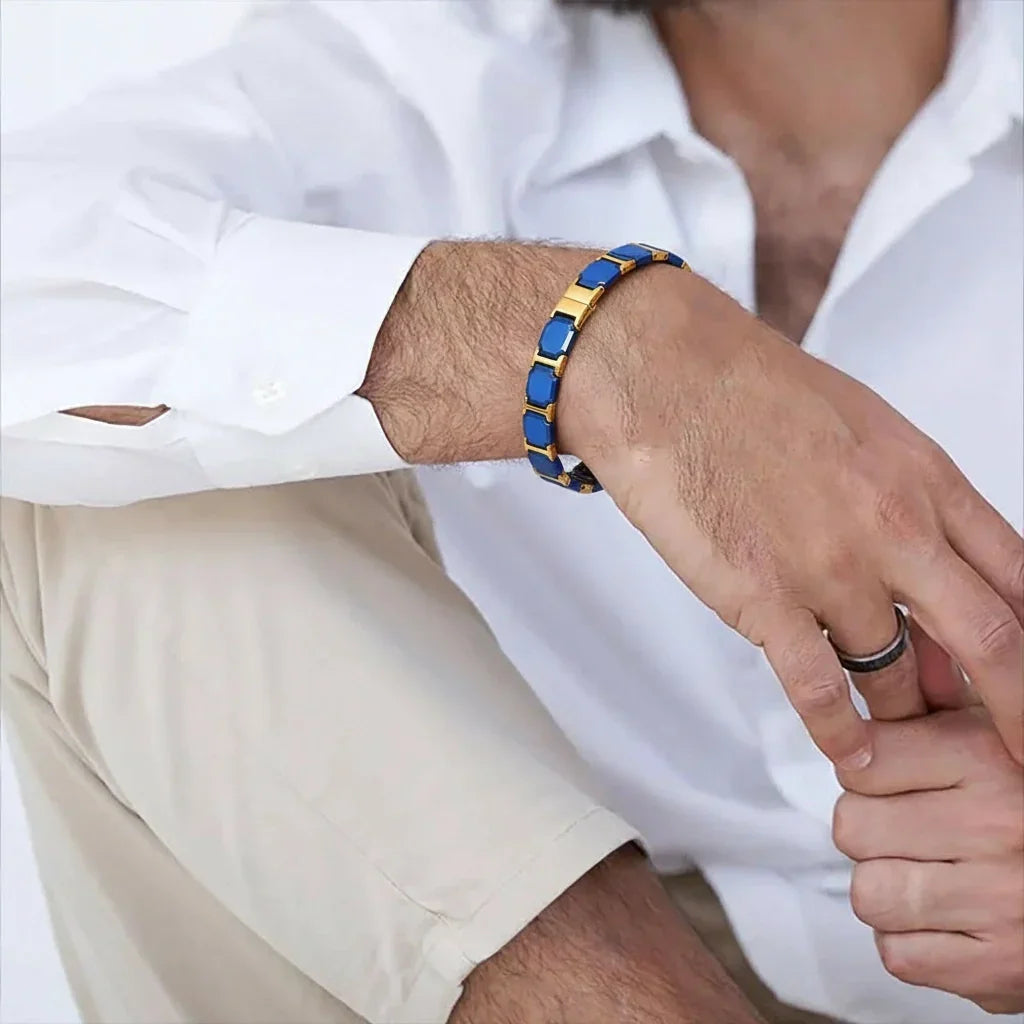 Mens Magnetic Bracelets for Arthritis Pain Relief Bracelet ,Blue