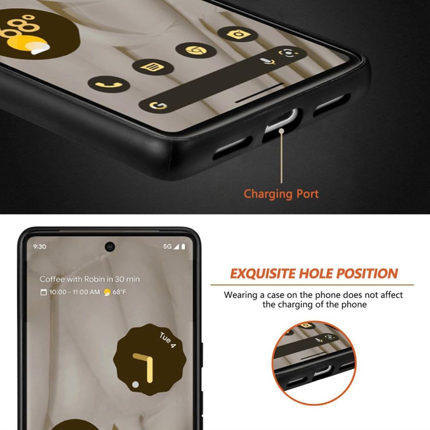 Magnetic for Google Pixel 8 Pro Case Drop Protection, Slim Fit for Google Pixel 8