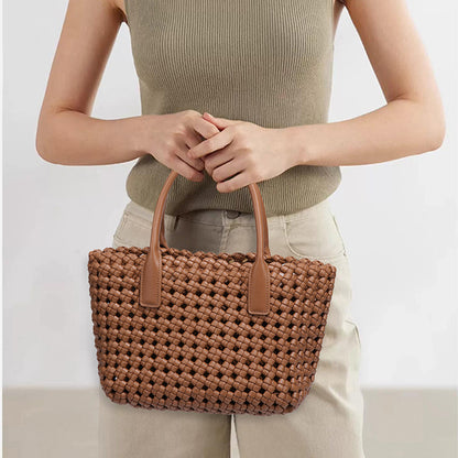 Woven Beach Travel Handbag and Clutch Retro Handmade Shoulder Bag