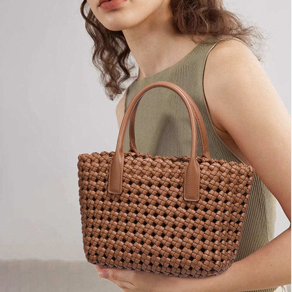 Woven Beach Travel Handbag and Clutch Retro Handmade Shoulder Bag