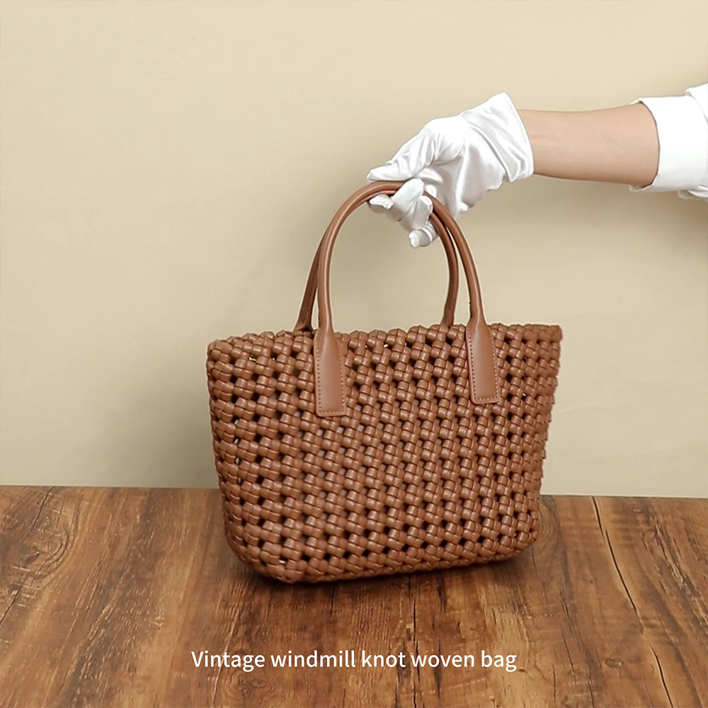 Woven Beach Travel Handbag and Clutch Retro Handmade Shoulder Bag