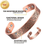 Copper Magnetic Bracelet: Rugged Design & Therapy Benefits
