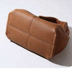 Women’s Brown Pebbled cowhide Tote Bag Soft Slouchy Top Handle Handbag for Daily