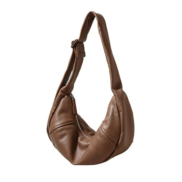 Leather Shoulder Bag for Women Retro Soft cowhide Bag Designer Dumpling Bag Purse