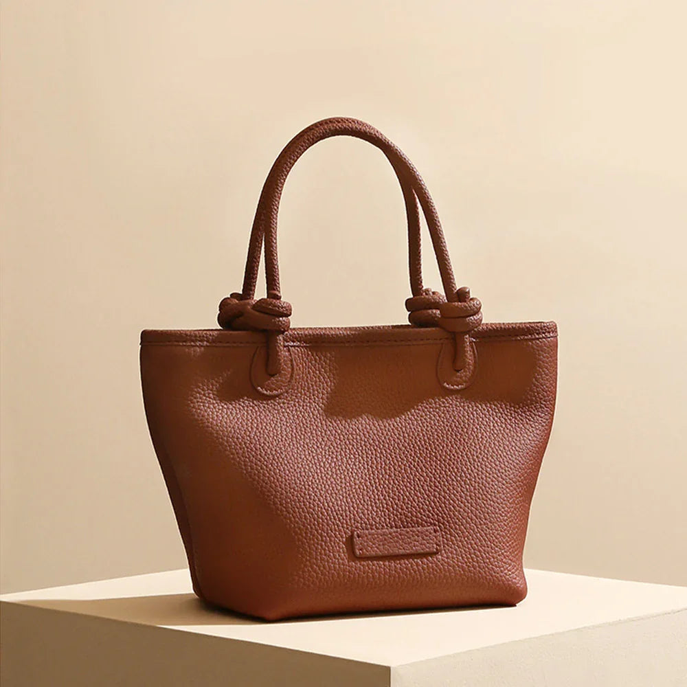 レディース本革ミニマリストトートバッグ